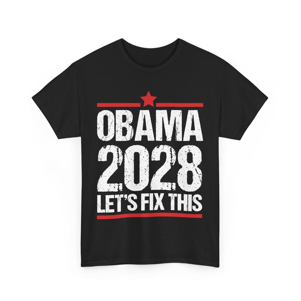 Obama Retro Vintage Patriotic 2028 Political Protest Rally T-Shirt