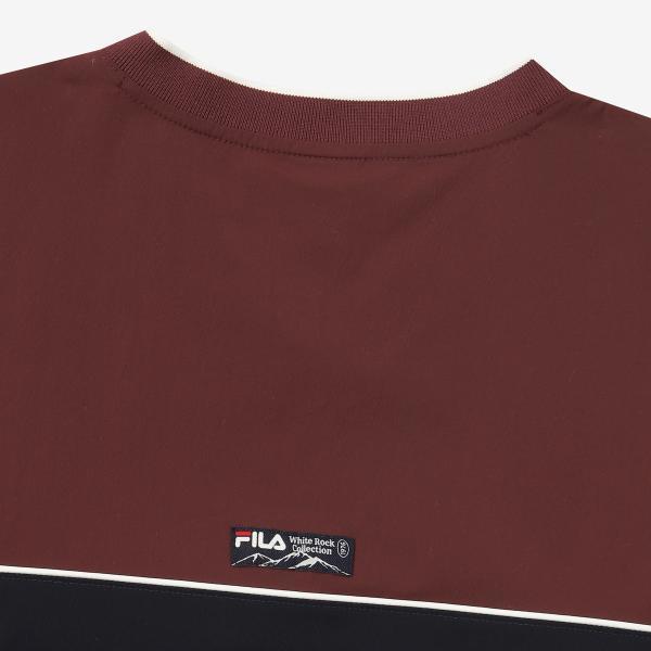 Fila Colorblock V Neck woVen Sweatshirt