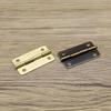 1set Vintage Mini Cabinet Hinge Accessories Furniture Cabinet Hinges Bronze Hasp Hinge  Wooden Box