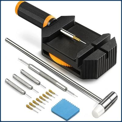 Kit de Îndepărtare Verigi Ceas, Unealtă de Redimensionare pentru Ajustarea&Înlocuirea Brățărilor, Îndepărtător de Pini pentru Redimensionarea Curelelor, Ajustor Ceas