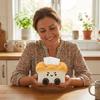 Reusable Toast  Ceramic Tissue Box Cute Dining Table Paper Box Paper Storage Box  Dining Table