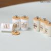 3Pcs Simulation Nordic Storage Jar Model Candy Box Miniature Food And Play Dry Goods Cans Kitchen Storage Organzier