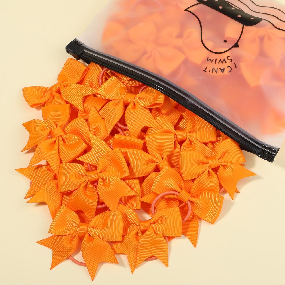 5Pcs/lot Grosgrain Ribbon Pigtail Hair Bows Elastic Hair Ties Hair Bands Holders Baby Hair Accessories for Baby Girls Infants