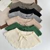 Solid Color Knitting Detachable Collar Laced up False Collar Decoration Shirt Shawl Wrap
