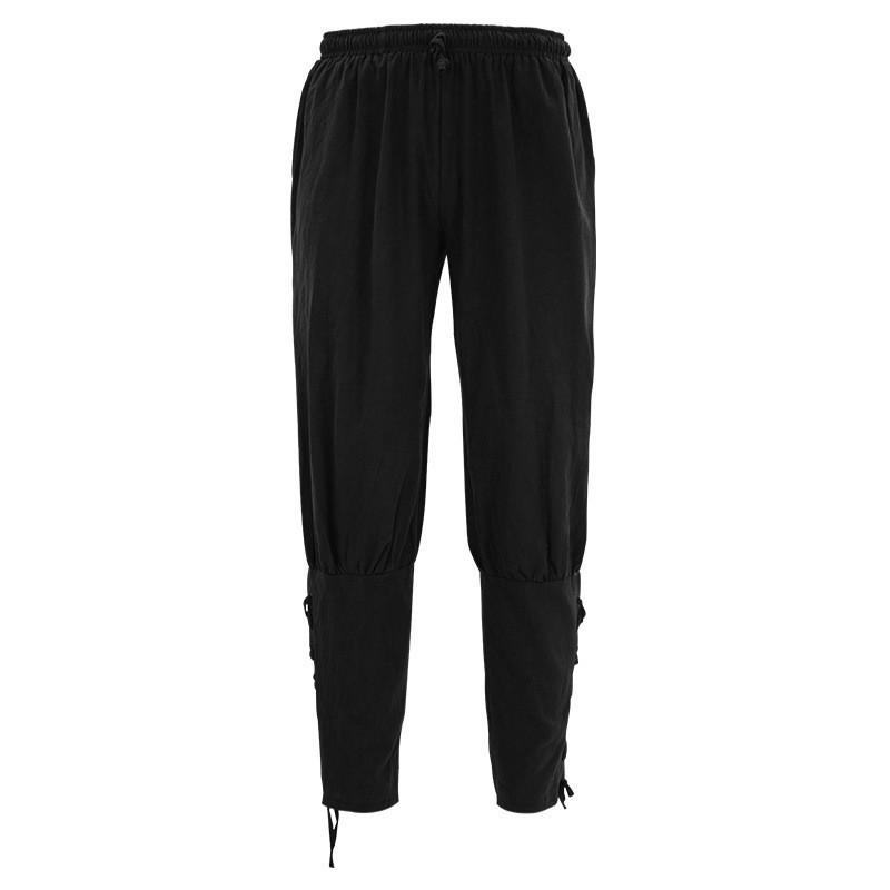 

Мужская гражданская одежда эпохи Возрождения средневековая ретро леггинсы на шнуровке одежда для выступлений M чёрный