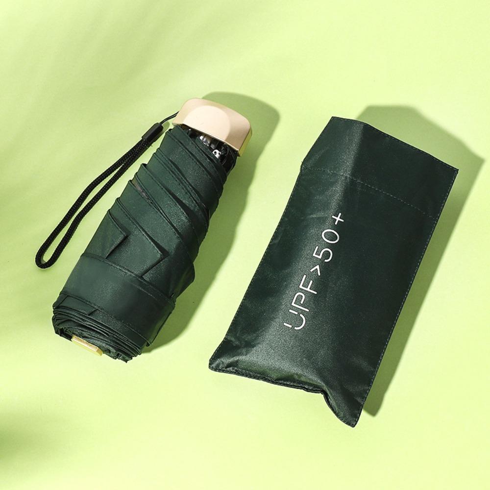 

Легкий мини-зонт от солнца Мини-складной зонт от солнца Путешествия темно-зеленого