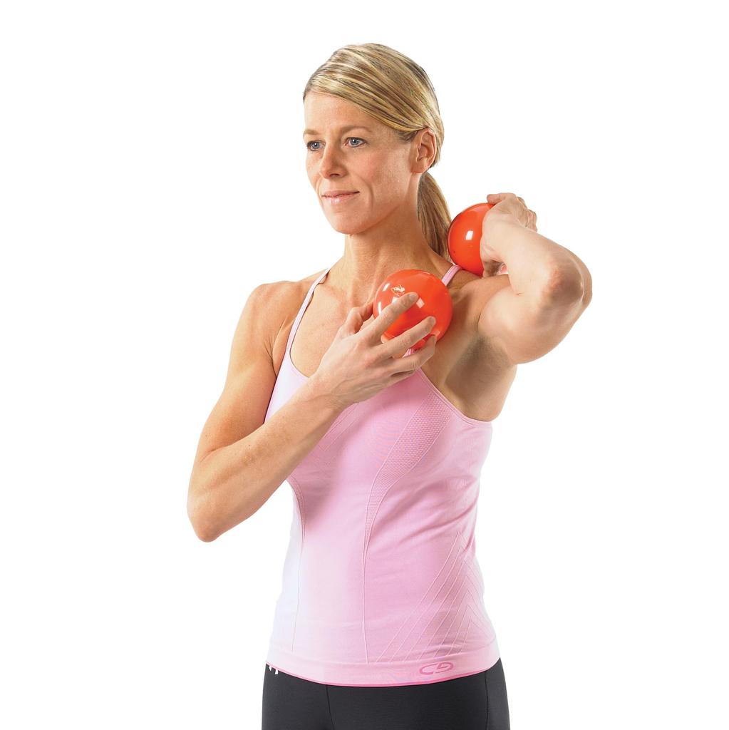 OPTP Franklin Smooth Ball Set Adjustable Firmness Massage Ball Orange 10cm - (LE9005)