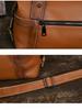 Johnature Versatile Women's Handbag Handmade Retro Genuine Leather Large Capacity Solid Color Shoulder Bags