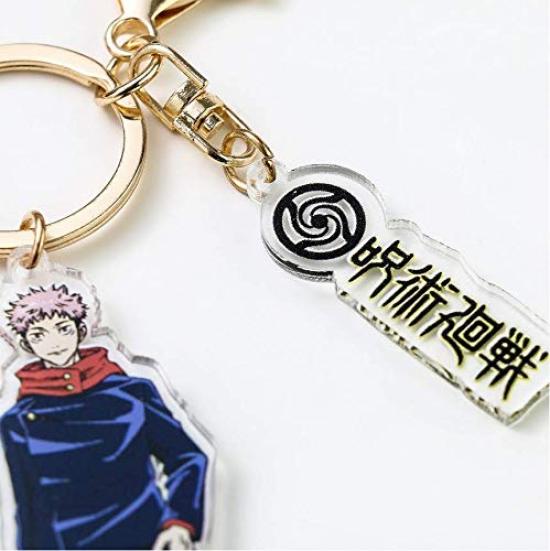 Jujutsu Kaisen Keychain Goods Kugisaki Nobara Cute Character Stylish Keychain for Mobile Ornament [LESUN] - Itadori, Yuji, Gojo, Satoru, - Design,