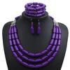 Fashion African Beads Necklace Indian Jewelry Nigerian Wedding Bracelet  Gift