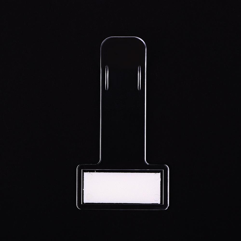 Clips T shape Transparent Card Clips Invoice Tickets Holder Permit Clip Parking Ticket Holder