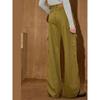 Coolhut Multi-Pocket Workwear Loose Retro American Style Wide-Leg Straight Casual Pants for Women In Autumn and Winter