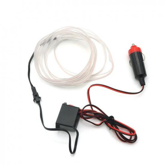 2M Auto Car LED Strip Light Interior Decor Atmosphere Wire Strip Lamp 12V White