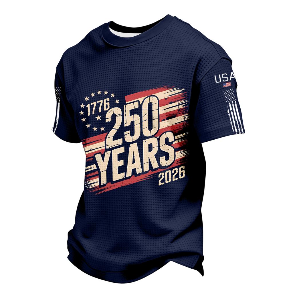 Men's Casual Round Neck Short Sleeve T-Shirt