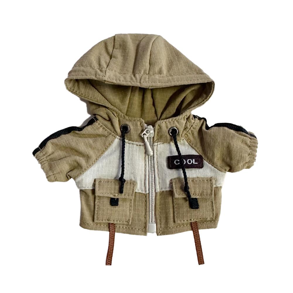 

Міні Модний Крутий Пальто Лялькові одяг Милий Вишуканий Ляльки Декорація Аксесуари Одяг для перевдягання для Ляльки Labubu хакі