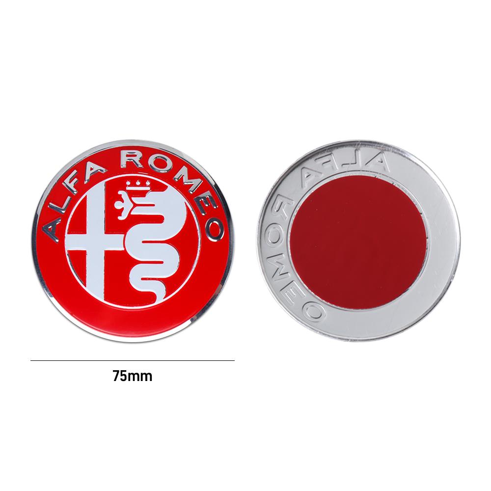 Car Stickers For Alfa Romeo 1PC Car Front Grill Emblem Covers Sticker Center Console Knob Interior Sticker For Alfa Romeo Sporti