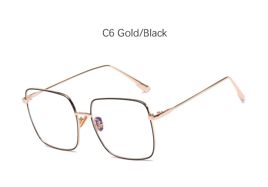 Classic Square Transparent Glasses Frame Women Fashion Brand Anti Blue Light Eyeglasses Ladies Vintage Trendy Sunglasses