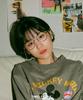 Timideupeulikeu Puni Silver Titanium Glasses