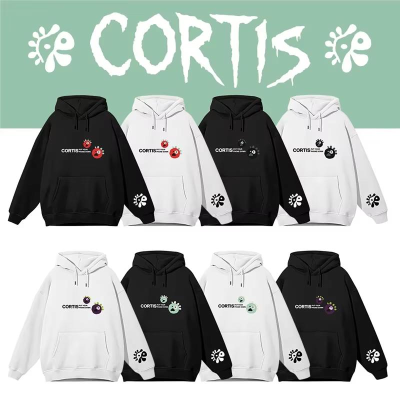 Vintage CORTIS 2026 Cartoon Monster Print Hoodie Unisex Y2K Hip Hop Oversized Pullover Sweatshirt Casual Loose Streetwear Hoodie