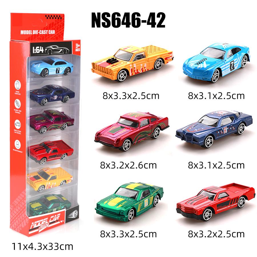 1:64 Alloy Toy Car Racing & Police Model Set for Kids
