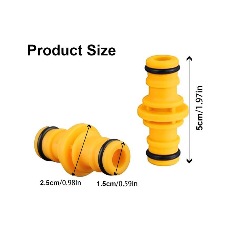 4/6Pcs Double Male Hose Connectors Garden Watering Hose Plastic Quick Connector End Connector Hose Pipe Connectors for Garden