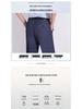 Men's Summer Mulberry Silk Dress Pants: Double Pleated, Loose Fit, Straight Leg, High Waist, Deep Crotch.