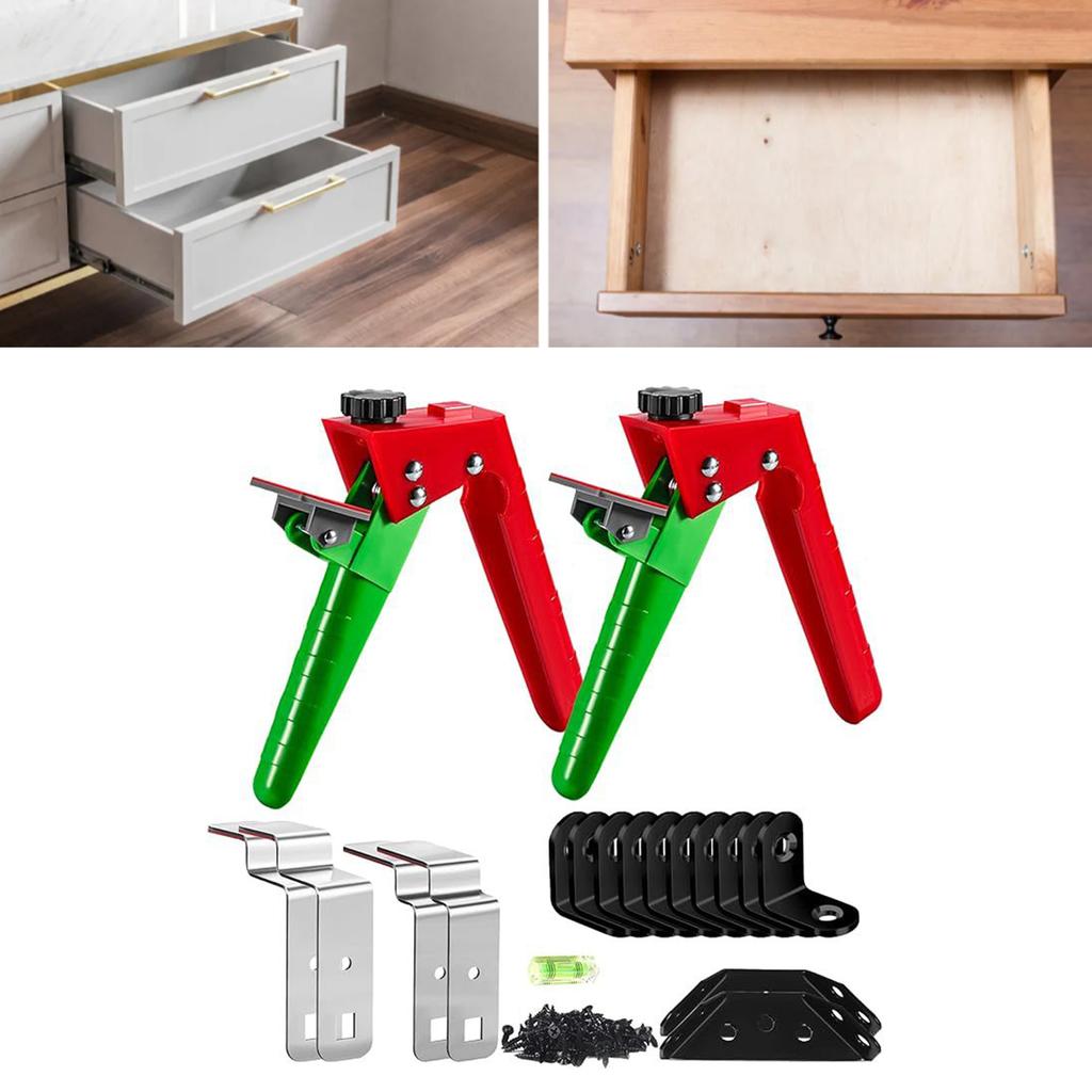 Easy To Use Adjustable Clamp for Installing Drawer Front Panel Woodworking Jig Tool Cabinet Face Frame Clip Daily Use