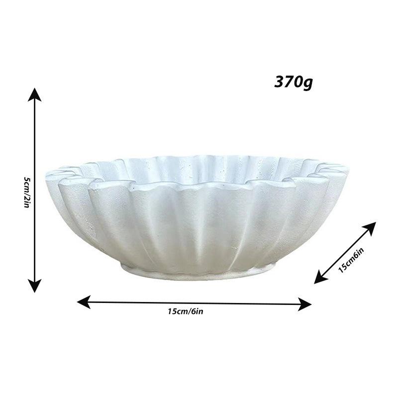 New creative light luxury style living room decoration bowl with concave lotus leaf edge decoration, home decoration table decoration