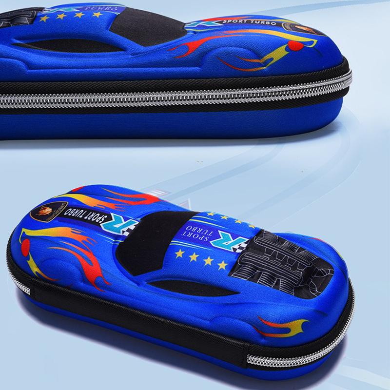 3D Racewagen Etuis Tekeningen School Etui Voor Kinderen Schrijfgerei Doos EVA PU Kunststof Pennen Etui Jongen Leuke Pennen Tas