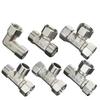304 Stainless Steel Flexible Joint Internal and External Three-way Elbow Gas Pipe Water Heater Triangle Valve Water Separator