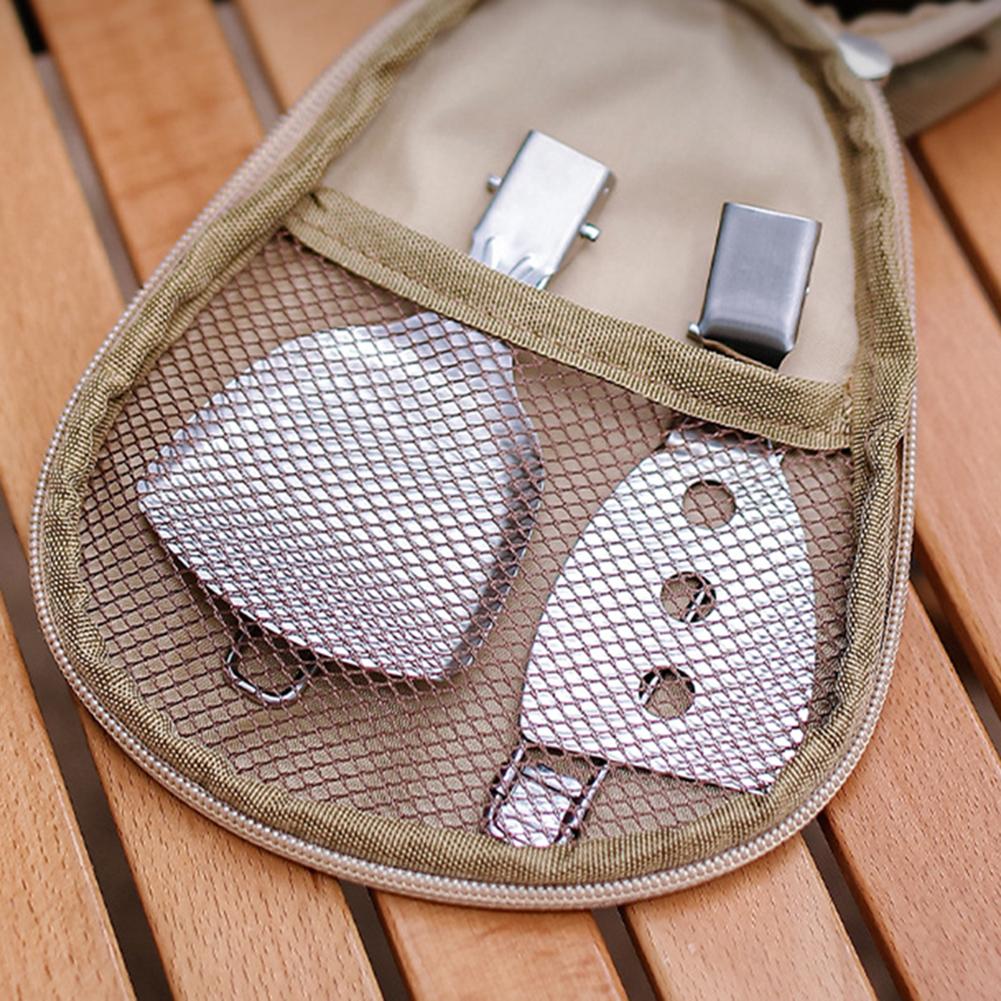 Folding Outdoor Cooking Set Strainer/Shovel Camp Cooking Utensil Set Travel Cooking Set Outdoor Camping Gear Cooking Accessories