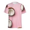 Fresh Coconut Palm 3D Digital Printed Men's Fashion Trendy Round Neck Short Sleeved T-shirt