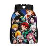 Demon Slayers Backpack for Women Men Waterproof College School Kokushibo Bag Printing Bookbag