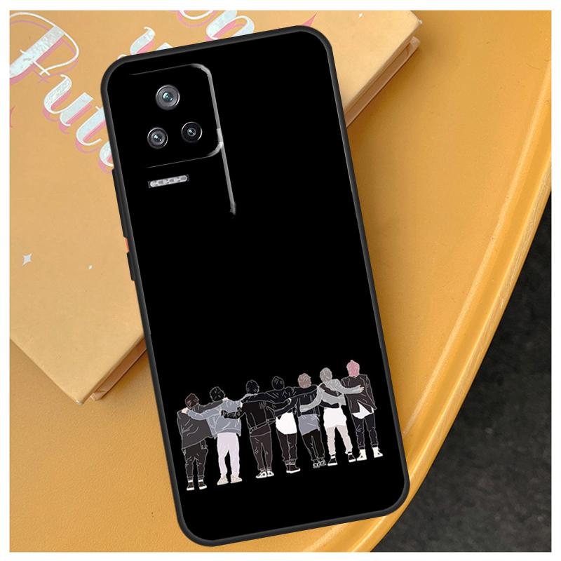 Korean Fashion Kpop Band Case For POCO F5 X5 X3 Pro F3 F4 X4 GT M4 M5 Back Cover For Xiaomi 12 Lite 11 13 11T 12T Pro