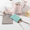 Plush Butterfly Drawstring Velvet Pouch - Jewelry Gift Packaging Bag - Perfume & Cosmetic Storage Bag