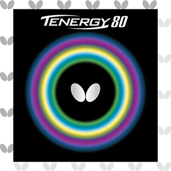 Butterfly Tischtennis Belag Tenergy 80 Back Soft Tension (Rotieren) 05930 Schwarz Mittel