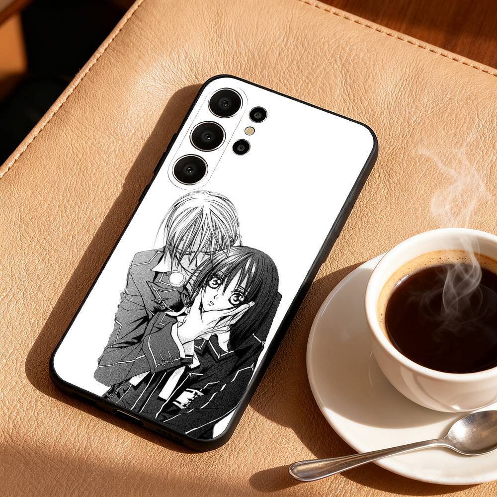 Anime M-Manga Vampire Knight Phone Case For Samsung S26,S25,24,23,22,30,21,10,9,Ultra,Plus,Lite,Black Soft Case