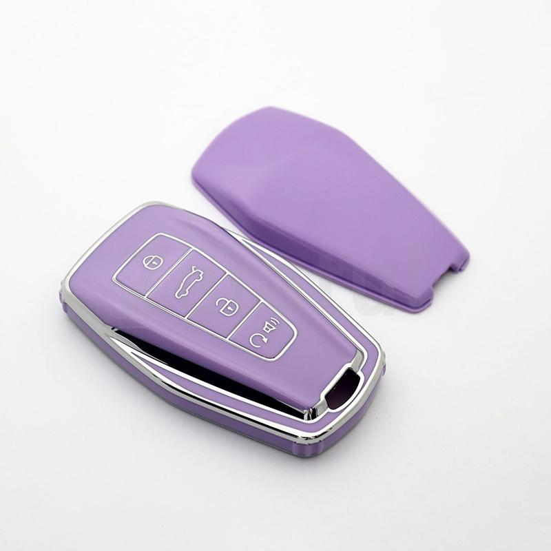Fashion Tpu For Geely Emgrand Global Hawk Gx7 Coolray X6 X7 Car Smart Key Case Cover Shell Fob Holder Protector Accessories