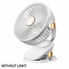 Portable Car Fan 360 Rotate Speeds Desk Fan USB LED Night Light with Clip  Small Desk Fan Outdoor Camping Fan Car Accessories