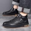 Fashion Mens Winter Plush Outdoor Shoes Leisure Walk Warm Ankle Boots Non-Slip Male Casual Sneakers Lace Up Snow High Top Botas