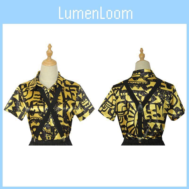 Girls Halloween Cosplay 3 Eleven Costume Shirt Straps Blindfold