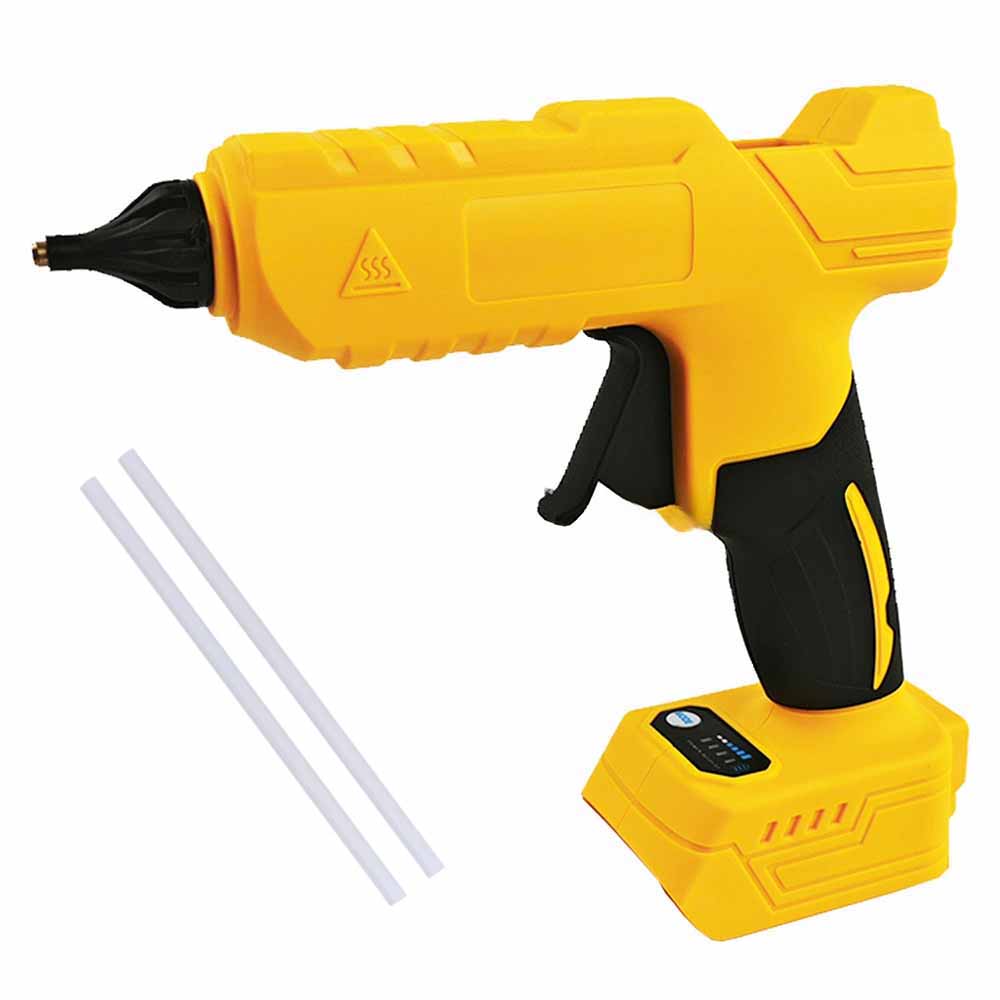 Electric Hot Melt Glue Gun Cordless Electric Glue Gun Glue Stick Hot Melt Welding Air Gun for 18V-21V Makita/Milwaukee/Dewalts