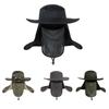Breathable Large Round Brim Fishing Cap Quick Drying Anti-UV Summer Sun Hat Sun Block Visor Bucket Hat Travel