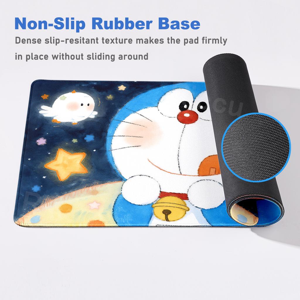 Large Anime Mouse Pads Kawaii D-doraemon Pattern Anti-slip Desk Mats Gaming Accessories Laptop Office Accessories Rubber Carpets