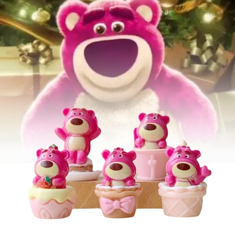 Lotso 5pcs Cake Resin Toy Model Desktop Decoration Children Gifts Christmas