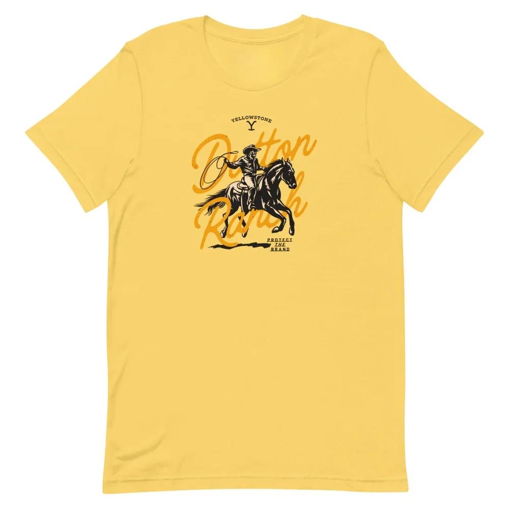 2026 New American drama Yellowstone Dutton Ranch unisex T-shirt, summer High-Quality Men's women's fashion graphics Polyester shirt