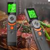 1PC Kitchen Thermometer 16x3.6cm 180° Foldable Smart Thermometer With Foldable Probe & Timer Perfect For BBQ Grill Kitchen Tools