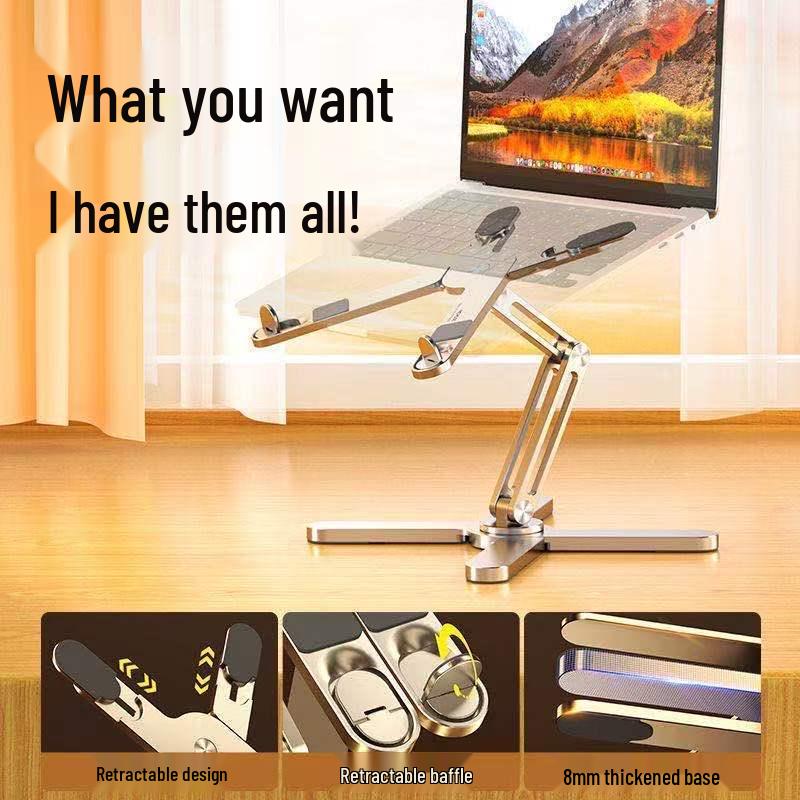 2025 Rotating Laptop Stand: Height-Adjustable, Space-Saving, Heat-Dissipating Bracket
