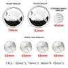BAAA1 7pcs Front Hood Emblem Car 50th Anniversary Logo 82mm+Rear Badge 74mm+Wheel Hub Cap 68mm Decoration Cover Styling for BMW M
