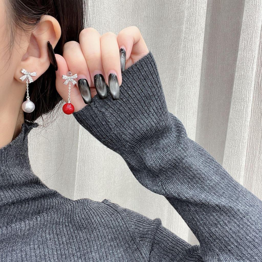 Elegant Zircon Pearl Earrings - Chic, Versatile Design for Women